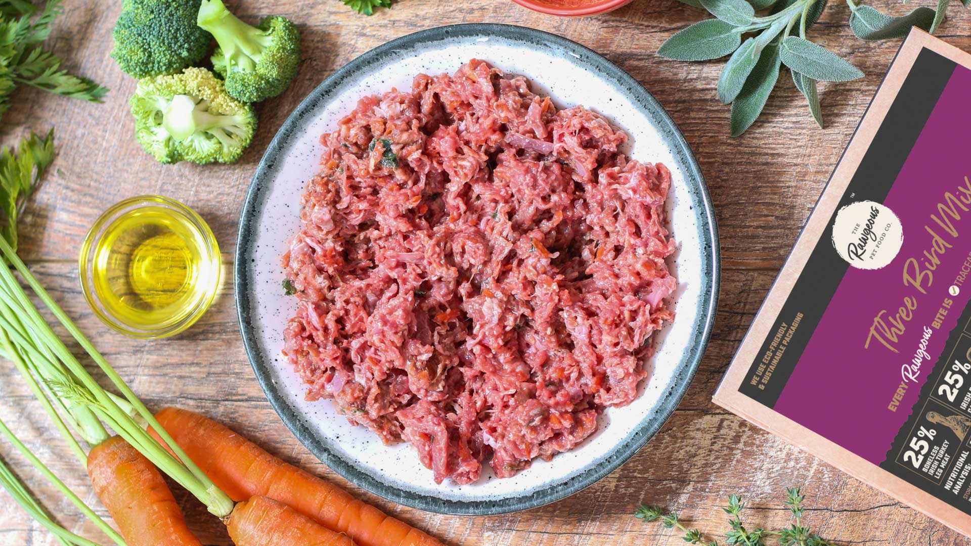 Three Bird Raw Dog Food